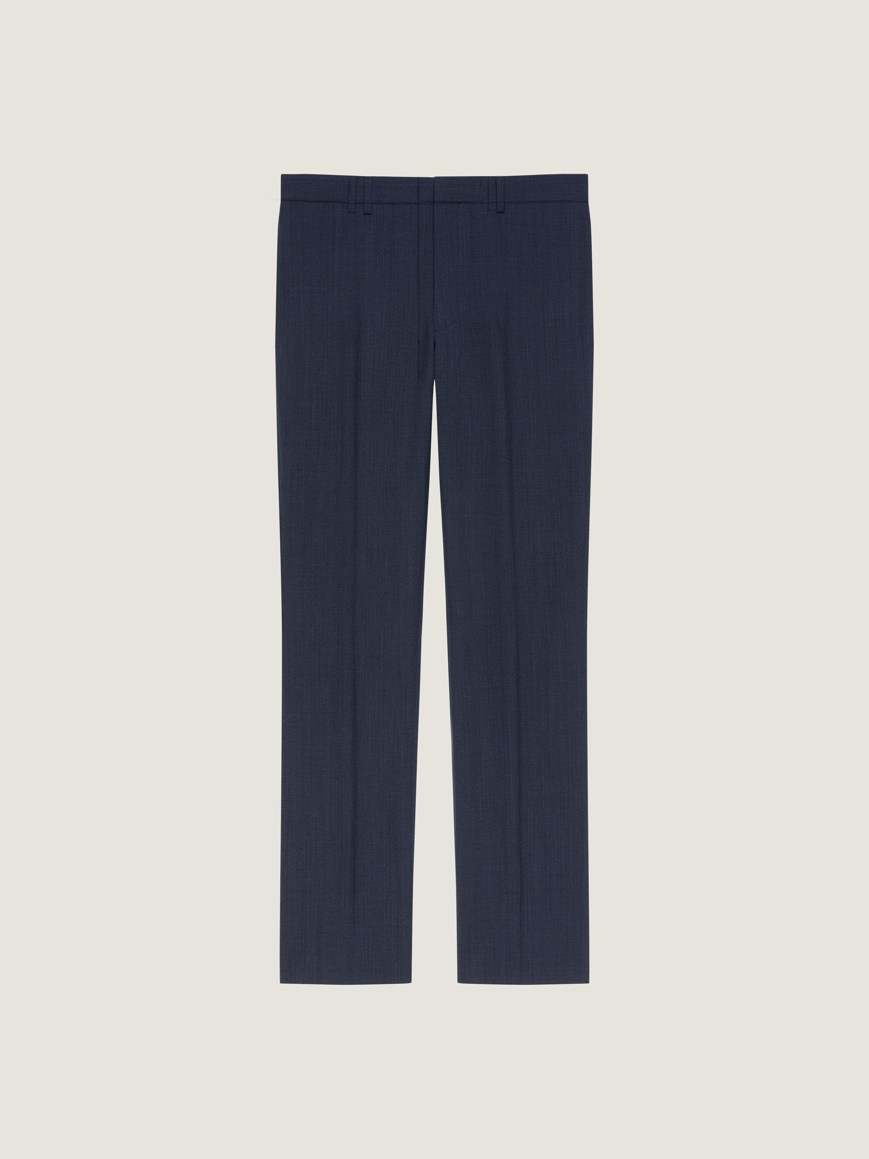 Pantalon de costume droit en laine